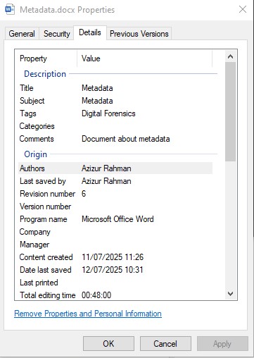 Understanding Metadata